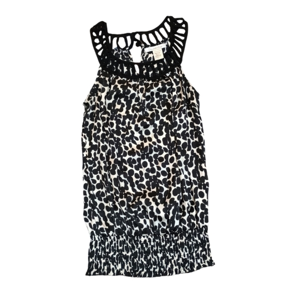 Charlotte Russe Tops - Charlotte Russe Black and White Patterned Blouse
